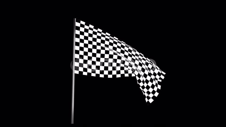 Checkered Race Flag Waving with an Alpha Channel Videohive 22040924 Motion Graphics Image 2