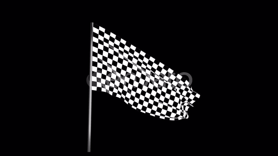 Checkered Race Flag Waving with an Alpha Channel Videohive 22040924 Motion Graphics Image 5