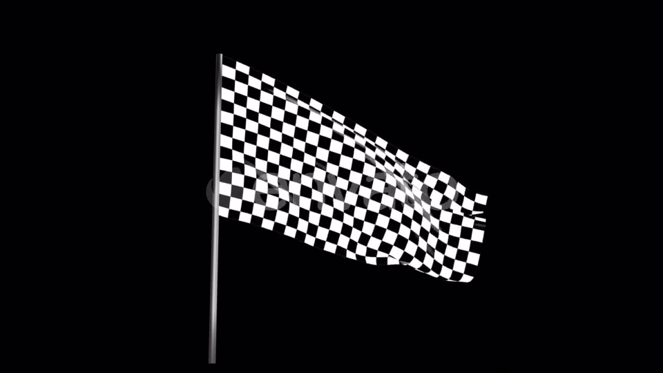Checkered Race Flag Waving with an Alpha Channel Videohive 22040924 Motion Graphics Image 6