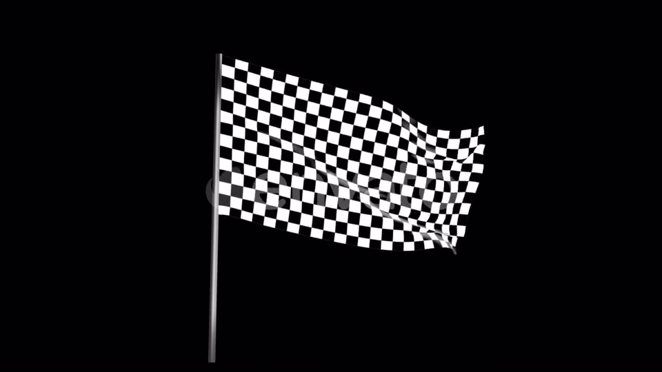 Checkered Race Flag Waving with an Alpha Channel Videohive 22040924 Motion Graphics Image 7