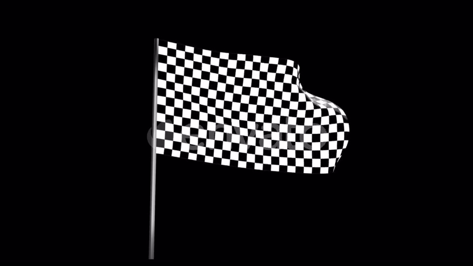 Checkered Race Flag Waving with an Alpha Channel Videohive 22040924 Motion Graphics Image 8