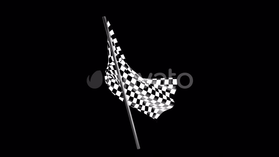 Checkered Race Flag Waving with an Alpha Channel Videohive 22040918 Motion Graphics Image 3