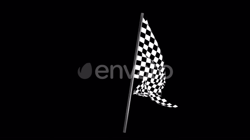 Checkered Race Flag Waving with an Alpha Channel Videohive 22040918 Motion Graphics Image 4