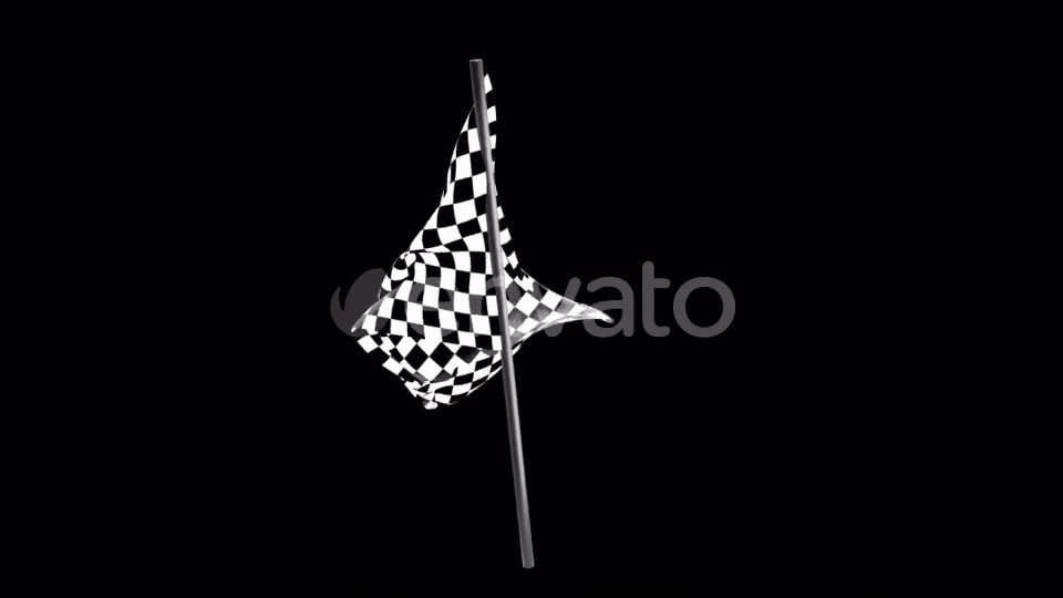 Checkered Race Flag Waving with an Alpha Channel Videohive 22040918 Motion Graphics Image 6
