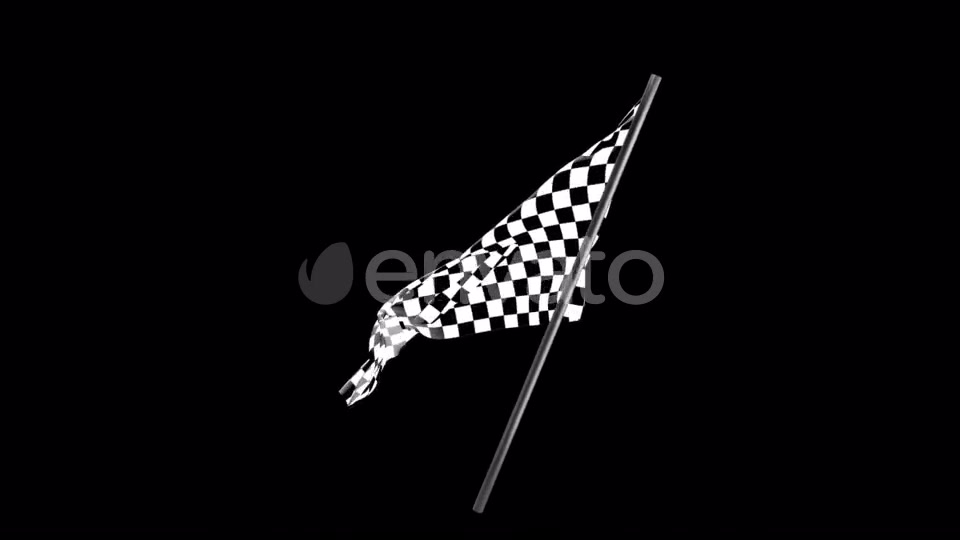 Checkered Race Flag Waving with an Alpha Channel Videohive 22040918 Motion Graphics Image 8