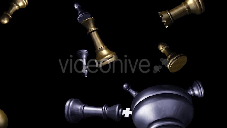 Chess Pieces Flying Gold & Silver Videohive 8950787 Motion Graphics Image 10