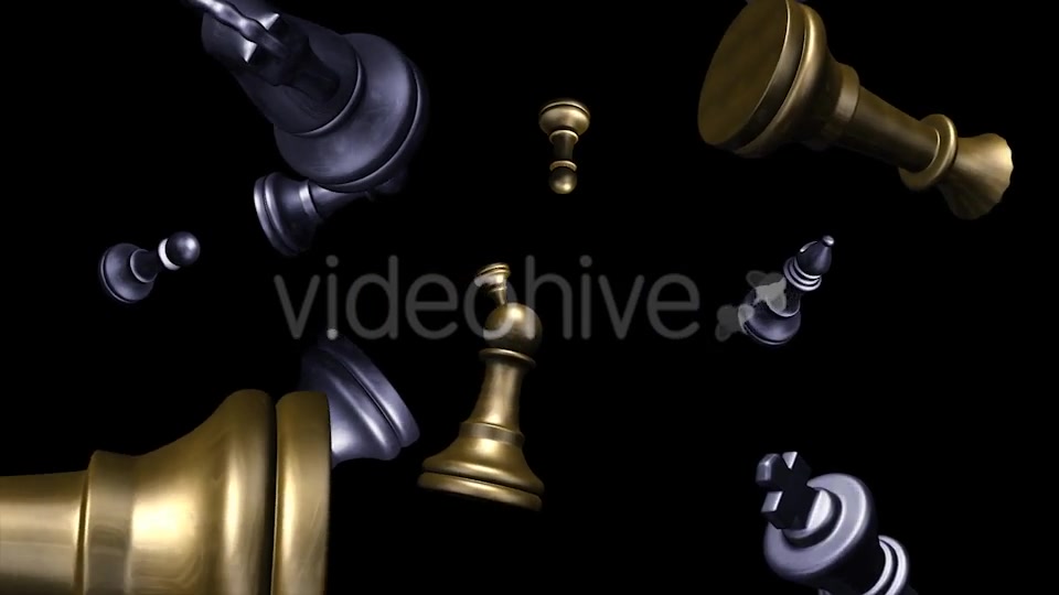 Chess Pieces Flying Gold & Silver Videohive 8950787 Motion Graphics Image 11