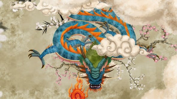 Chinese Dragon Painting 01 - 22745014 Download Videohive
