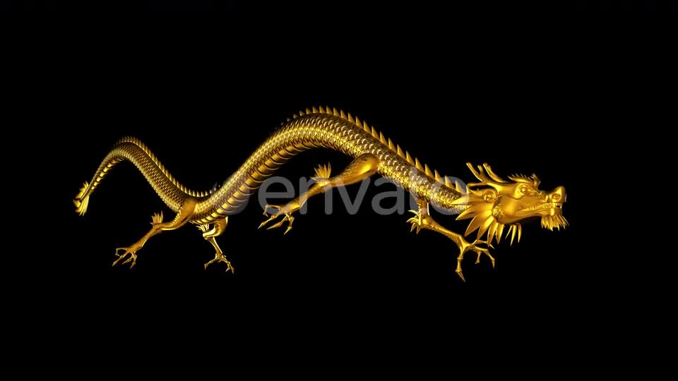 Chinese Dragon Side Angle Loop Videohive 22571728 Motion Graphics Image 1