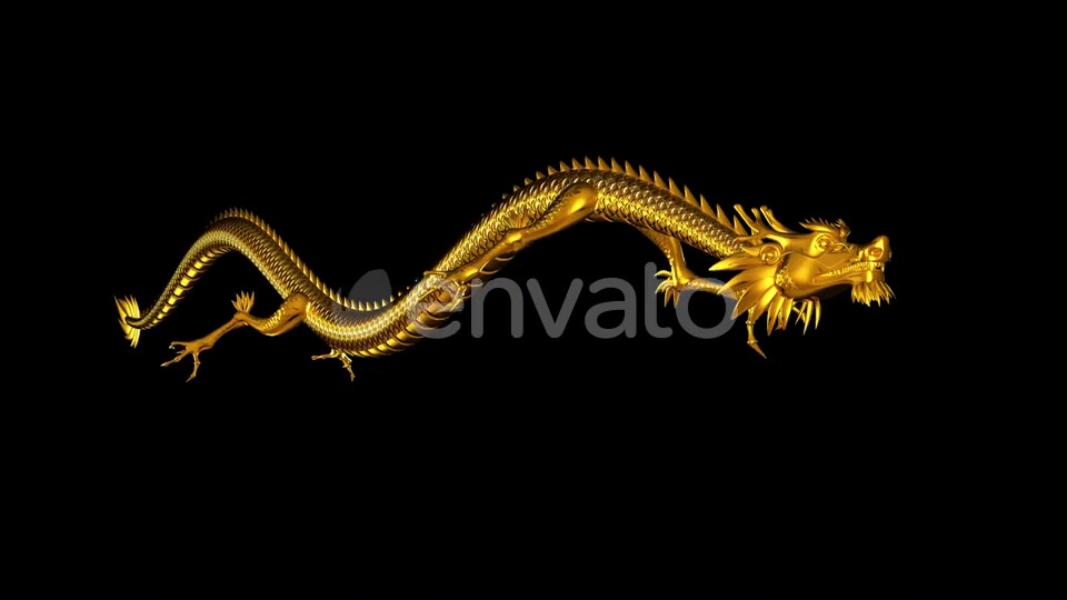 Chinese Dragon Side Angle Loop Videohive 22571728 Motion Graphics Image 3