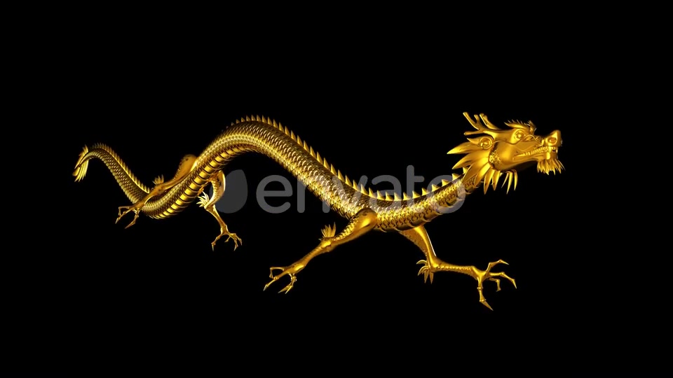 Chinese Dragon Side Angle Loop Videohive 22571728 Motion Graphics Image 4