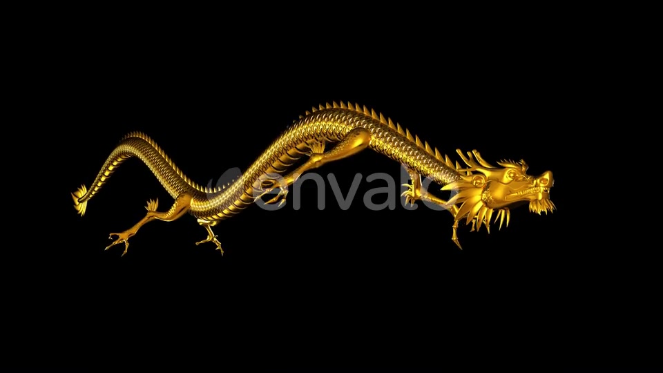 Chinese Dragon Side Angle Loop Videohive 22571728 Motion Graphics Image 8