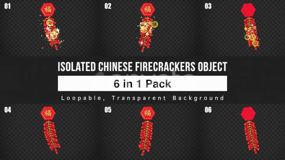 Chinese Firecrackers Pack Videohive 23134244 Motion Graphics Image 1