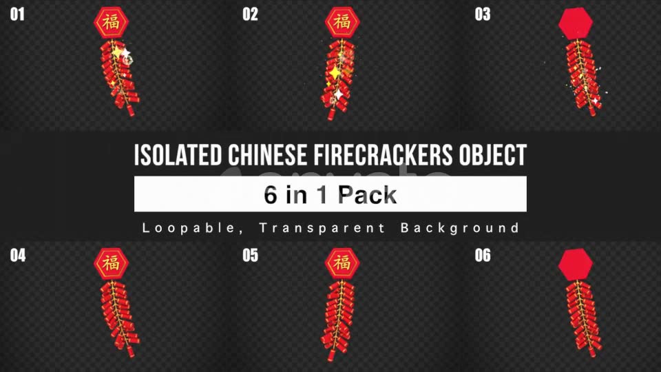 Chinese Firecrackers Pack Videohive 23134244 Motion Graphics Image 2