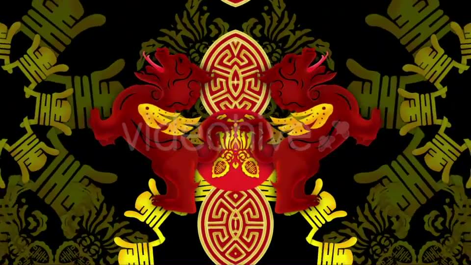 Chinese Lion Dance Background VJ Loops Part 2 Videohive 19712050 Motion Graphics Image 2