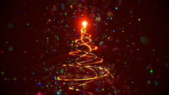 Christmas Abstract Tree - Videohive 21073047 Download