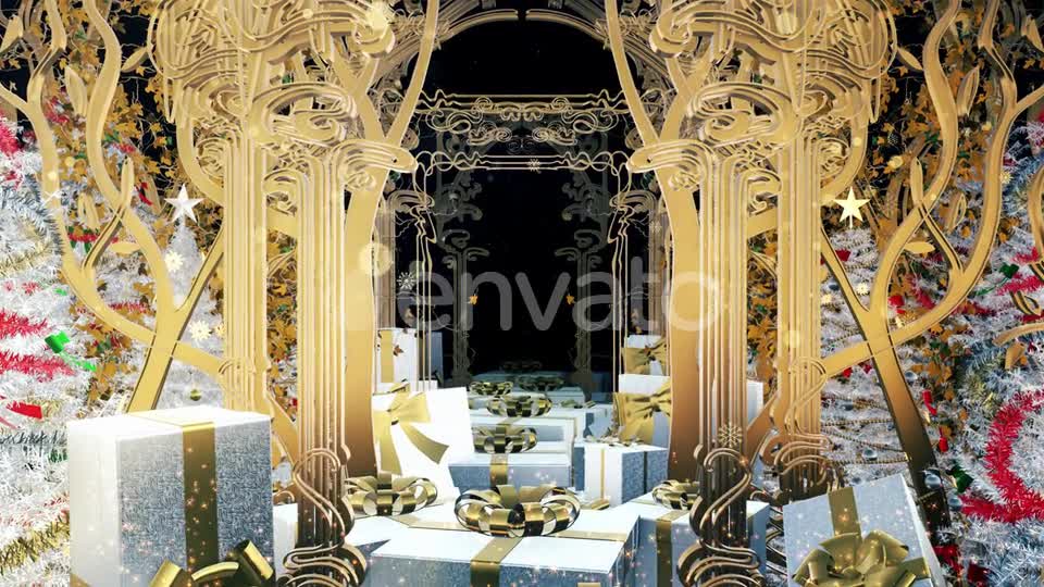Christmas Art Nouveau Gift Box 03 HD Videohive 22959548 Motion Graphics Image 1