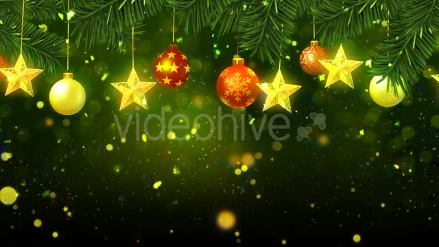 Christmas Background Green Videohive 19135415 Motion Graphics Image 4