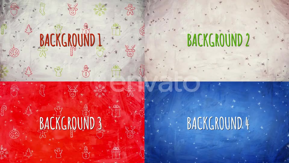Christmas Backgrounds Hand Drawn Icons Videohive 25093831 Motion Graphics Image 10