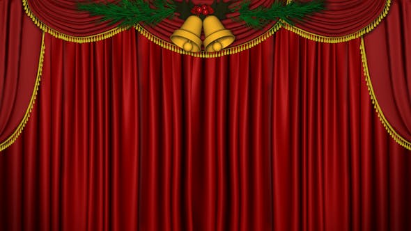 Christmas Curtain Open - Download 8934577 Videohive
