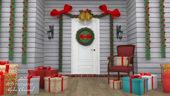 Christmas Door Open - 14125414 Download Videohive