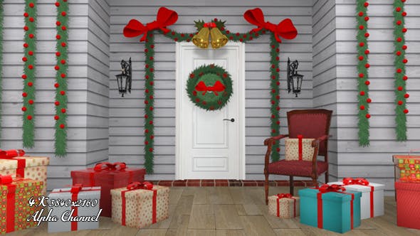 Christmas Door Open - 14241551 Videohive Download