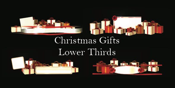 Christmas Gifts Lower Thirds - Videohive Download 18316087