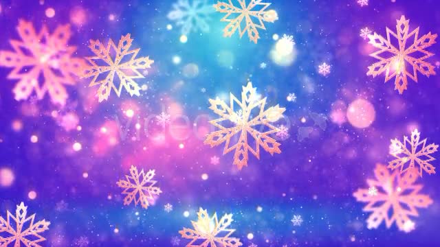 Christmas Gold Snowflakes 3 Videohive 21089527 Motion Graphics Image 1