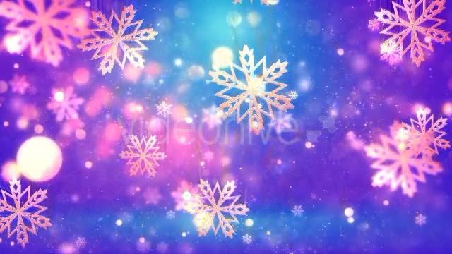 Christmas Gold Snowflakes 3 Videohive 21089527 Motion Graphics Image 10
