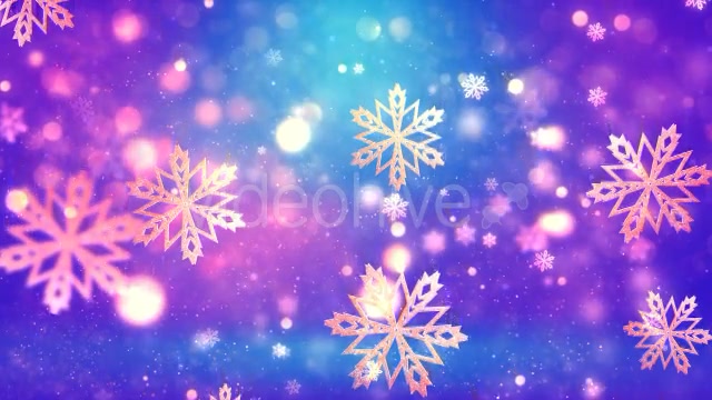Christmas Gold Snowflakes 3 Videohive 21089527 Motion Graphics Image 3
