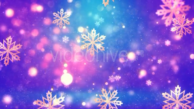 Christmas Gold Snowflakes 3 Videohive 21089527 Motion Graphics Image 7