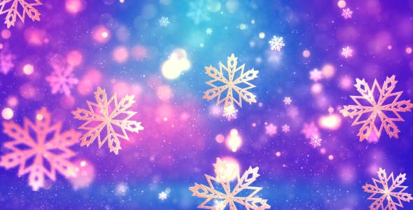Christmas Gold Snowflakes 3 - Download 21089527 Videohive
