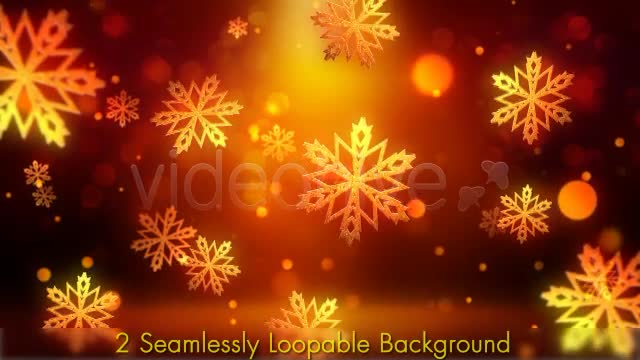 Christmas Gold Snowflakes Videohive 6134386 Motion Graphics Image 1