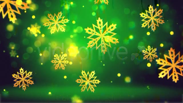 Christmas Gold Snowflakes Videohive 6134386 Motion Graphics Image 10