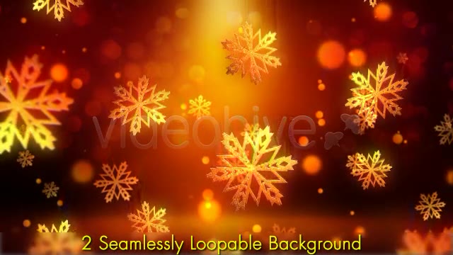 Christmas Gold Snowflakes Videohive 6134386 Motion Graphics Image 2