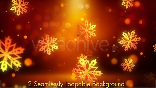Christmas Gold Snowflakes Videohive 6134386 Motion Graphics Image 3