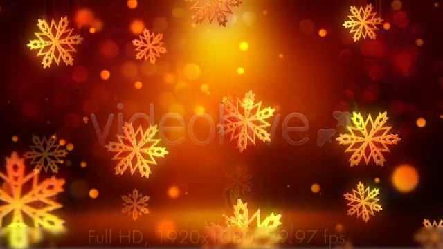 Christmas Gold Snowflakes Videohive 6134386 Motion Graphics Image 4