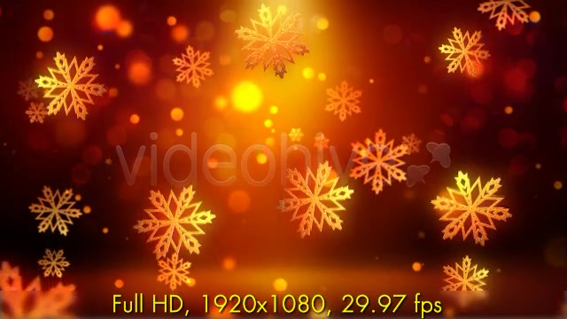 Christmas Gold Snowflakes Videohive 6134386 Motion Graphics Image 5