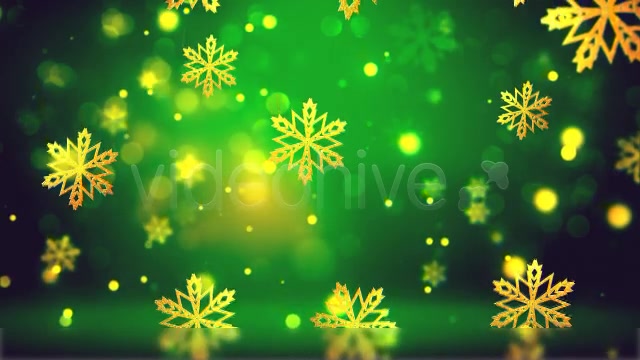 Christmas Gold Snowflakes Videohive 6134386 Motion Graphics Image 7