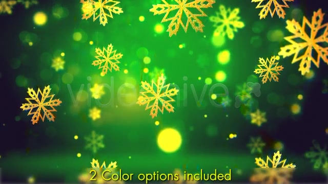Christmas Gold Snowflakes Videohive 6134386 Motion Graphics Image 8