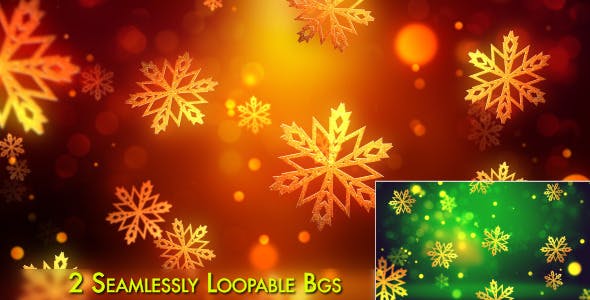 Christmas Gold Snowflakes - 6134386 Download Videohive