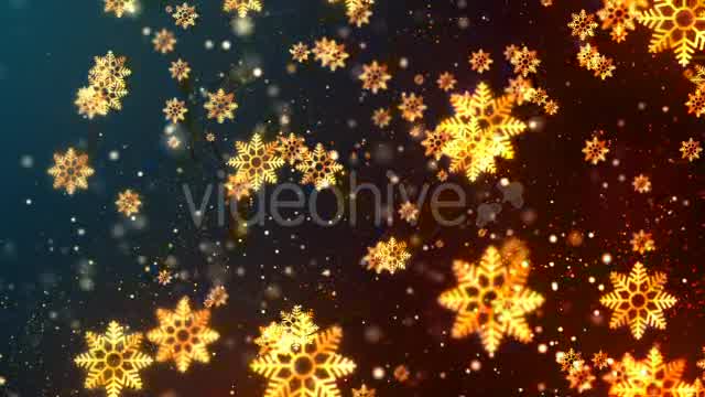 Christmas Golden Snowflakes Videohive 21011287 Motion Graphics Image 10