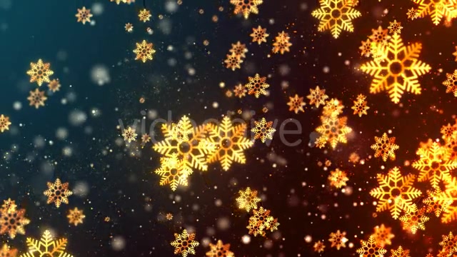 Christmas Golden Snowflakes Videohive 21011287 Motion Graphics Image 3