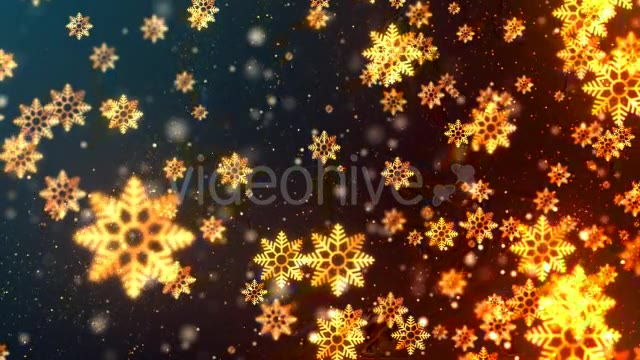 Christmas Golden Snowflakes Videohive 21011287 Motion Graphics Image 6