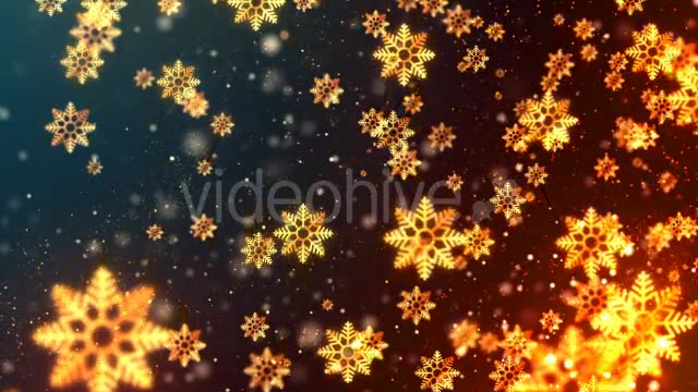 Christmas Golden Snowflakes Videohive 21011287 Motion Graphics Image 7