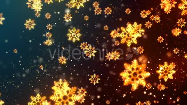 Christmas Golden Snowflakes Videohive 21011287 Motion Graphics Image 9