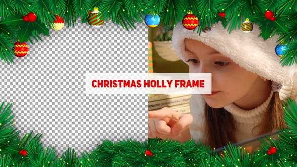 Christmas Holly Frame - Download Videohive 20963550