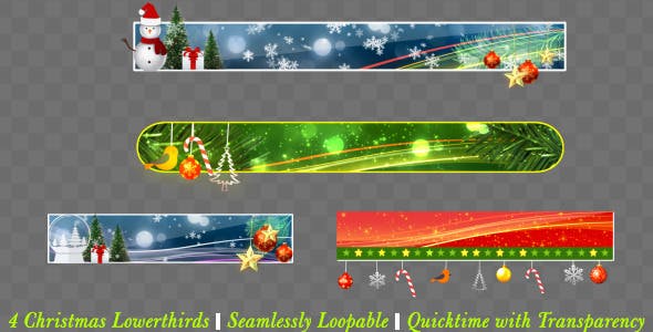 Christmas Lowerthird Pack - Download 9671070 Videohive
