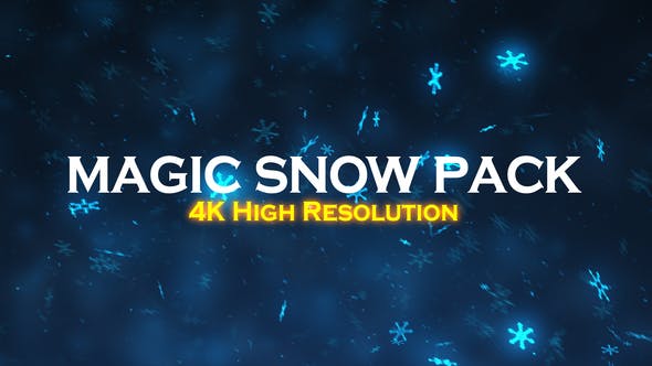 Christmas Magic Snow Pack 4K - Videohive Download 22930344