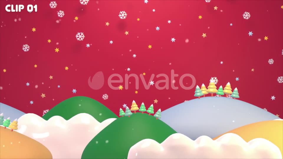 Christmas Mountains Videohive 25061565 Motion Graphics Image 2